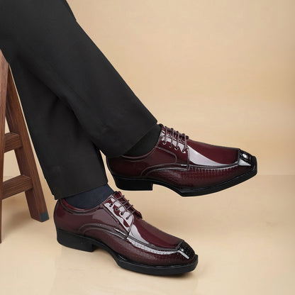 BAXXICO Men’s Premium Lace-Up Sleek Designer Finish Formal Shoes