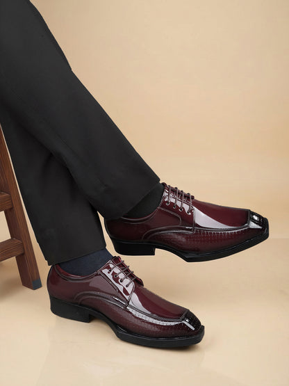 BAXXICO Men’s Premium Lace-Up Sleek Designer Finish Formal Shoes