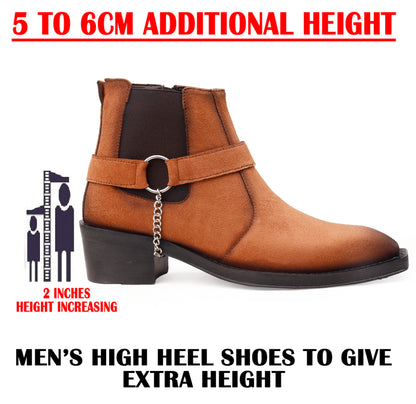 Men’s 5–6 CM Height Boosting Premium Elevator Boots