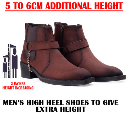 Men’s 5–6 CM Height Boosting Premium Elevator Boots