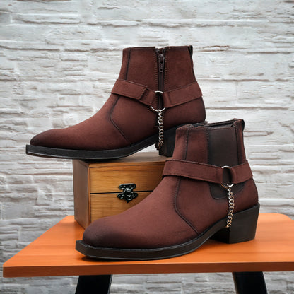 Men’s 5–6 CM Height Boosting Premium Elevator Boots