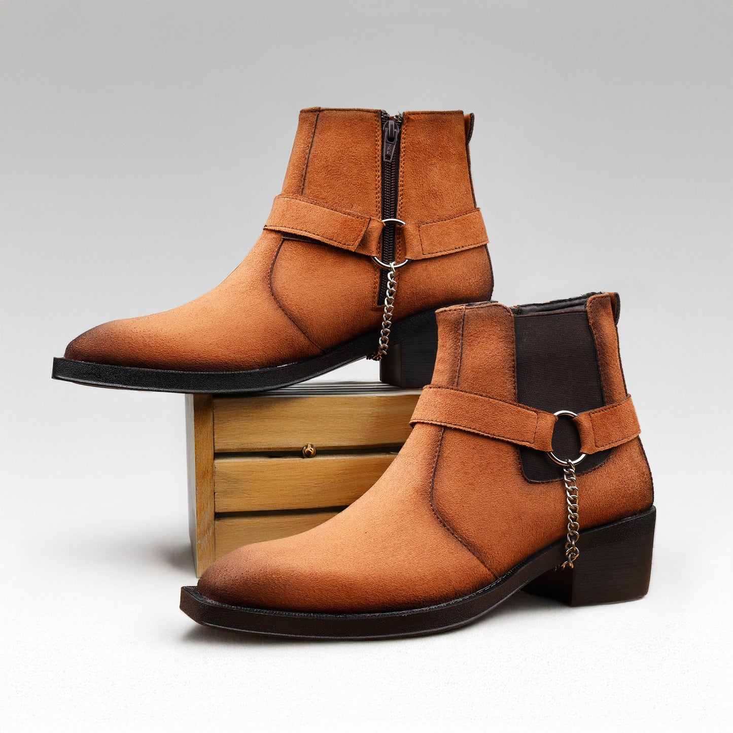 Men’s 5–6 CM Height Boosting Premium Elevator Boots