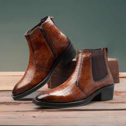 Men’s 2 Inch Heel Height Boots – Stylish Elevation with Comfort