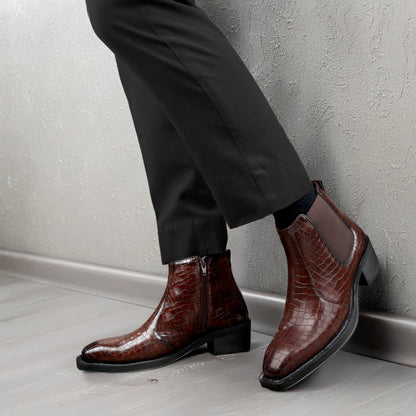 Men’s 2 Inch Heel Height Boots – Stylish Elevation with Comfort