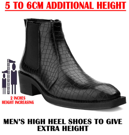 Men’s 2 Inch Heel Height Boots – Stylish Elevation with Comfort