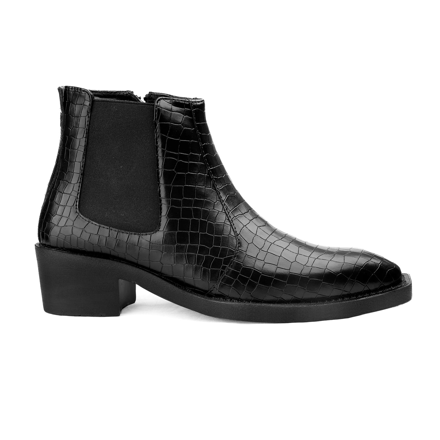 Men’s 2 Inch Heel Height Boots – Stylish Elevation with Comfort