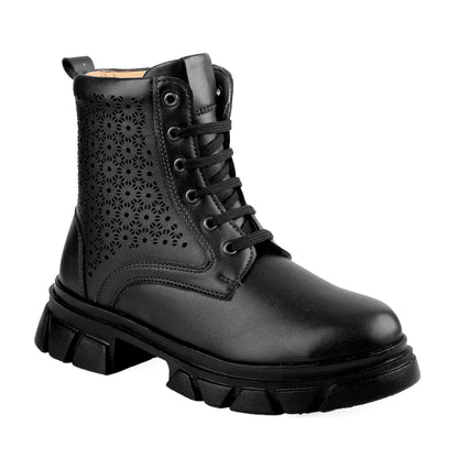 Baxxico High Ankle Detailed Lace-up Boots for Women