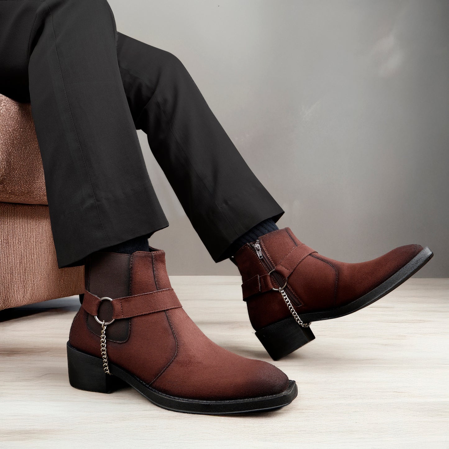 Men’s 5–6 CM Height Boosting Premium Elevator Boots