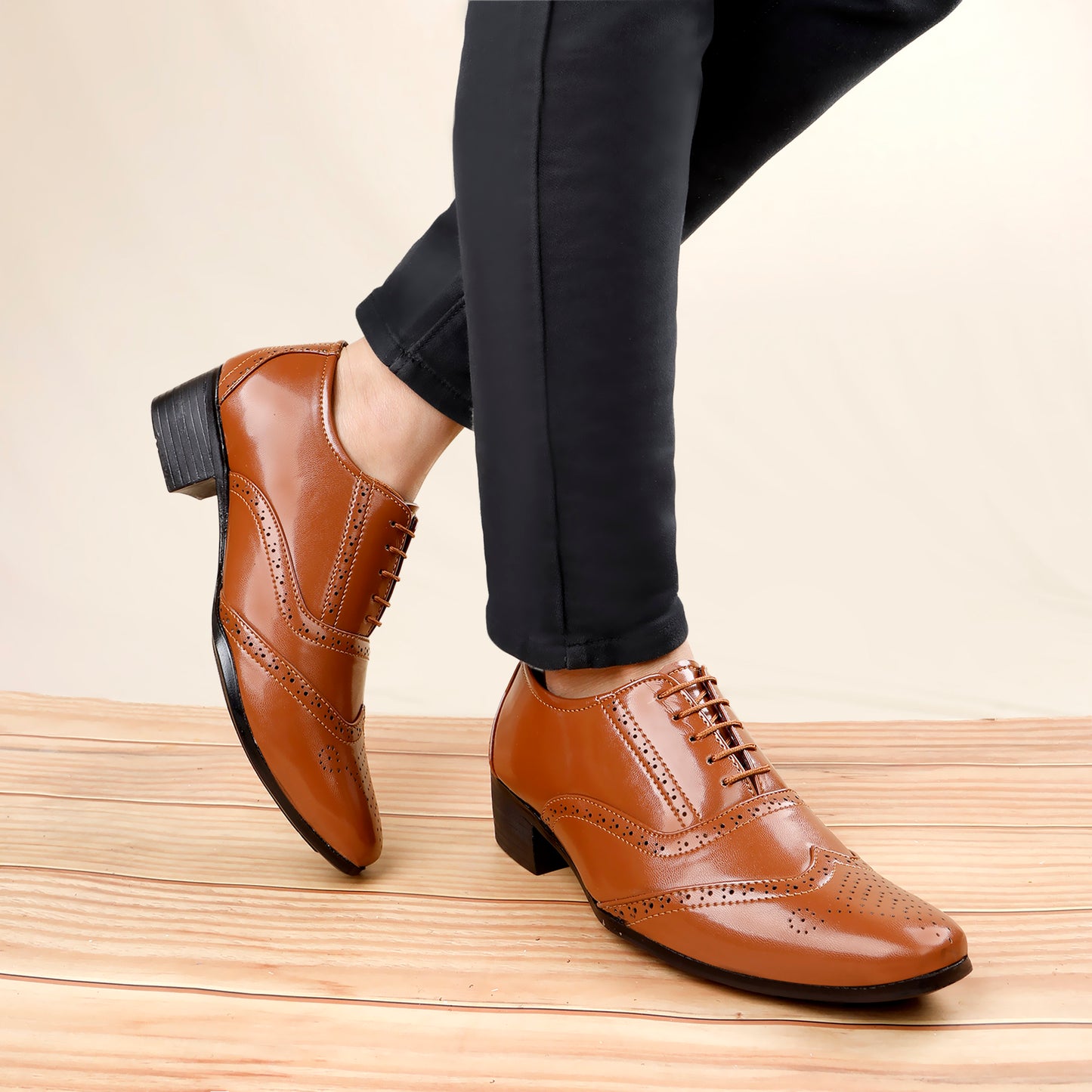 Men’s Height Boost Brogue Oxfords