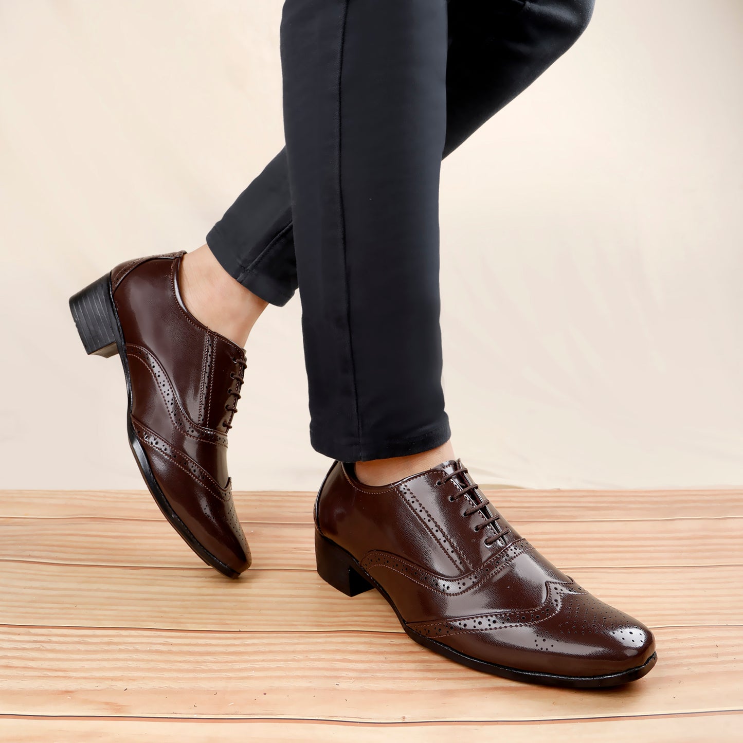 Men’s Height Boost Brogue Oxfords