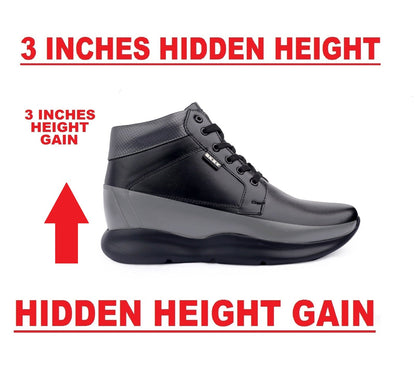 Bxxy's 3 Inch Height Increasing Elevator Shoes for Men