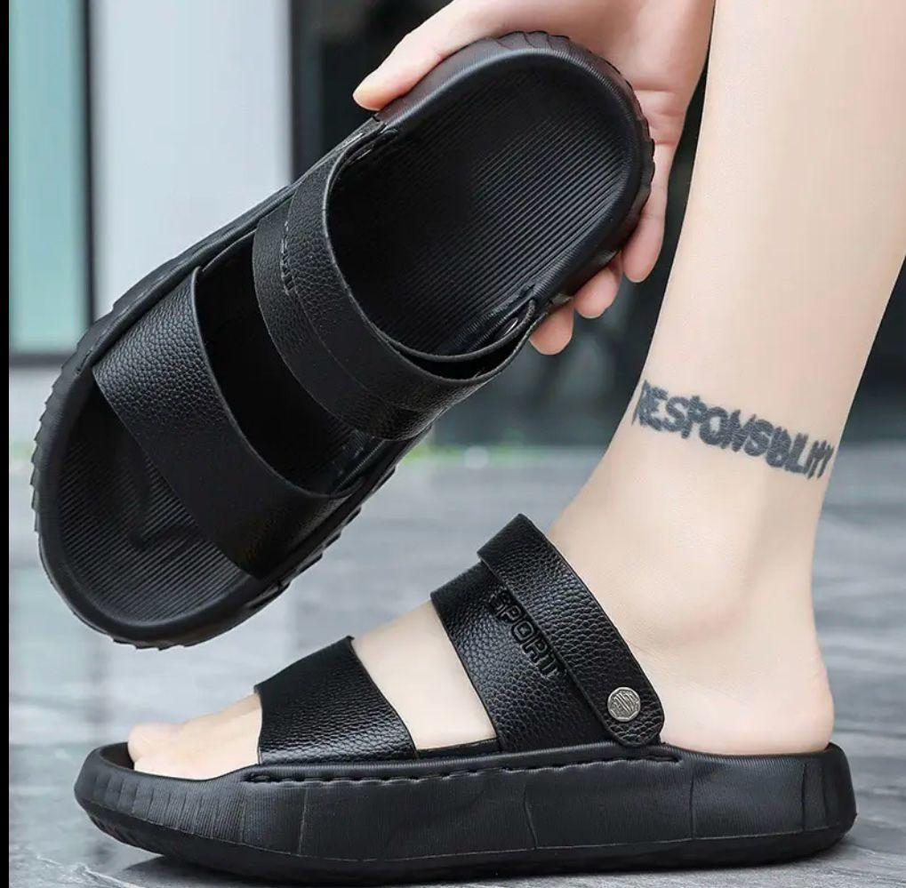 Men's Comfortable Black Summer Sandals