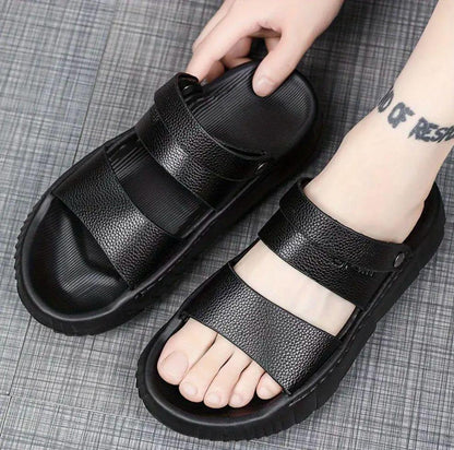 Men's Comfortable Black Summer Sandals
