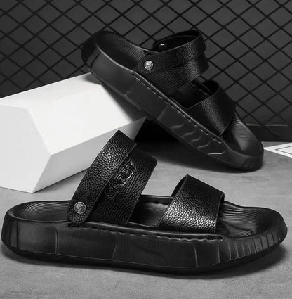 Men's Comfortable Black Summer Sandals
