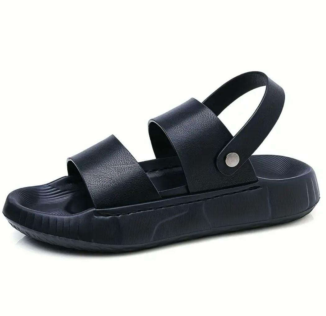 Men's Comfortable Black Summer Sandals