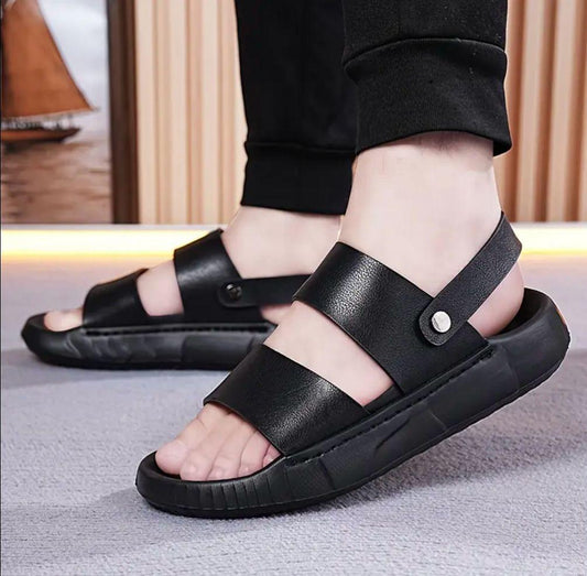 Men's Modern Slip-On Sandals - Streetwear Style