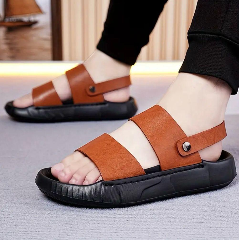 Men's Comfortable Black Summer Sandals