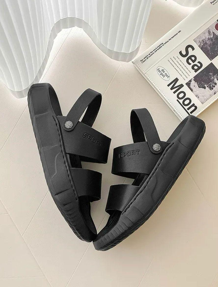 Men's Comfortable Black Summer Sandals