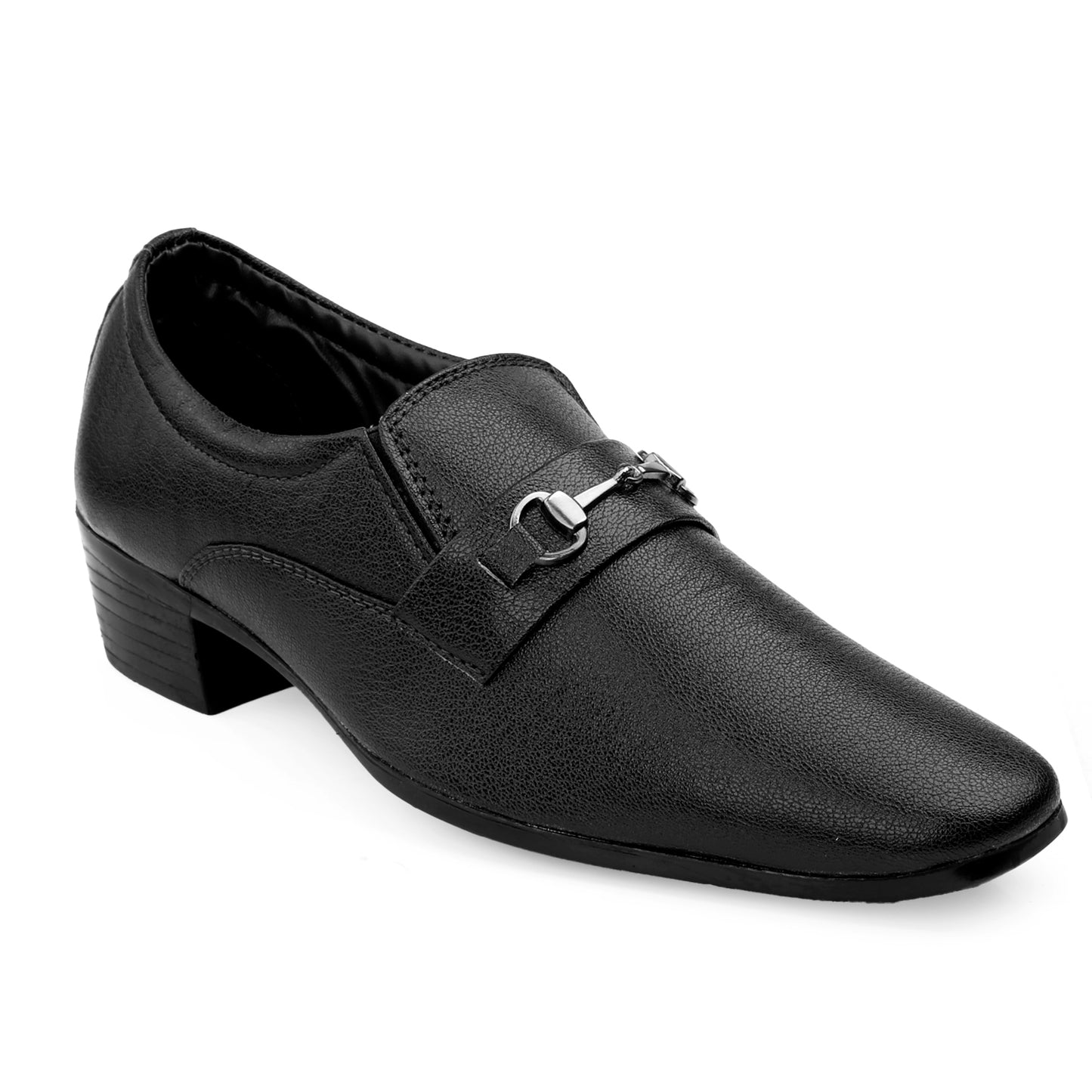 BXXY Men's Formal Height Increasing Slip-On Buckle Shoes
