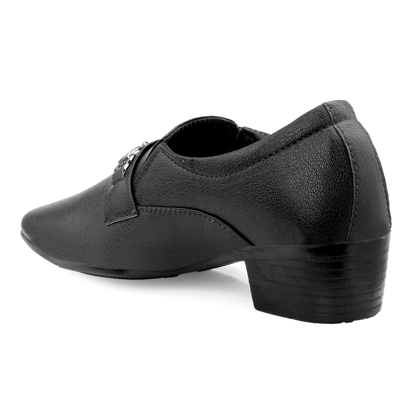 BXXY Men's Formal Height Increasing Slip-On Buckle Shoes