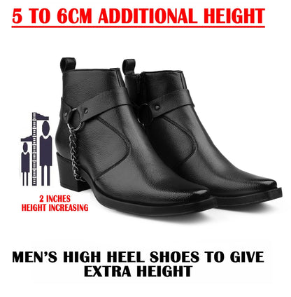 Stylish 2-Inch Heel Height Elevator Boots – Boost Confidence & Comfort