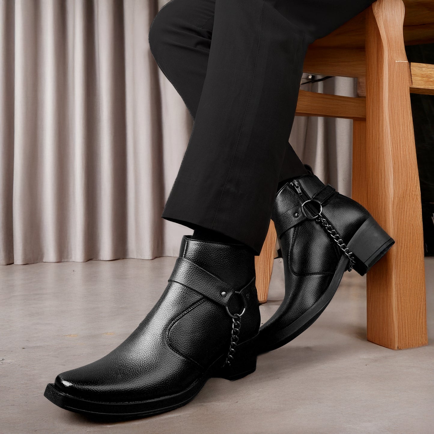 Stylish 2-Inch Heel Height Elevator Boots – Boost Confidence & Comfort