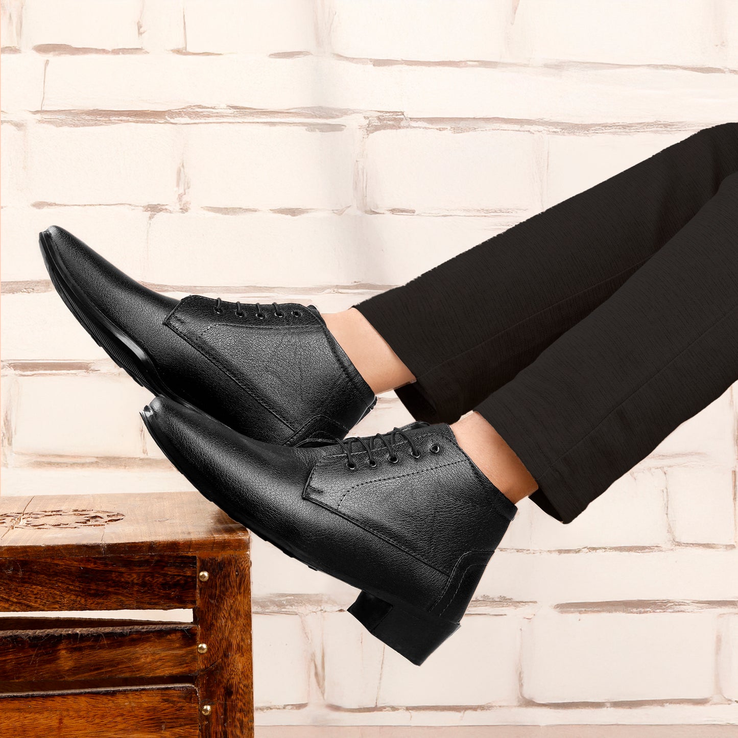Bxxy Elevator Derby Formal Wear Boots For Men