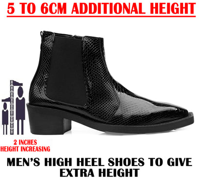 Men’s Elevator Boots – 2 inches Height Lift, Stylish & Comfortable