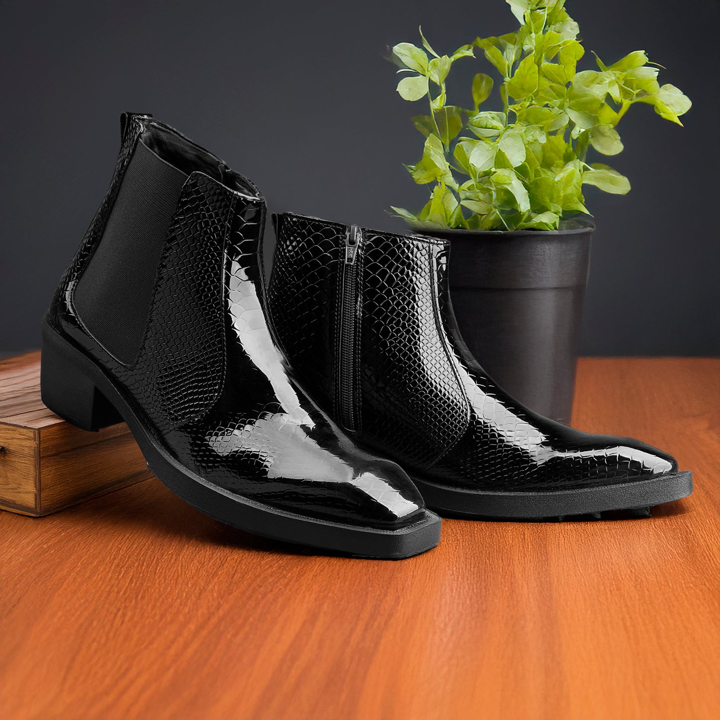 Men’s Elevator Boots – 2 inches Height Lift, Stylish & Comfortable