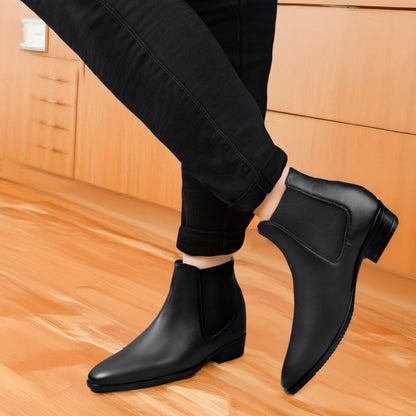 3.5 Inch (9CM) Height Boost- Chelsea Boots for Men