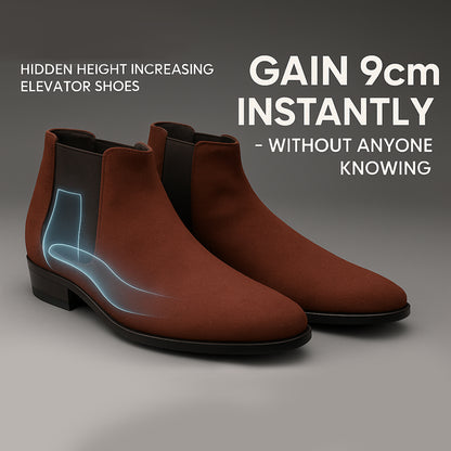 Men's 9CM Height Increasing Chelsea Boots
