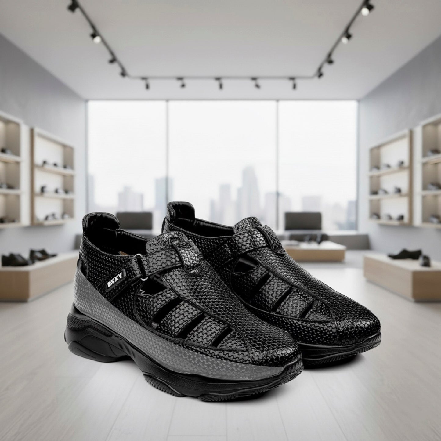 Bxxy's 3 Inch Height Increasing Elevator Sandals for Men