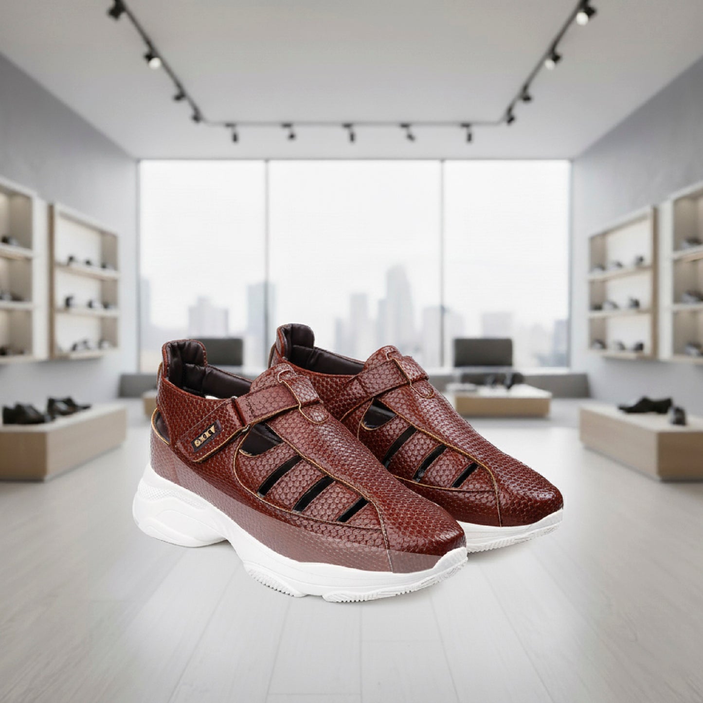 Bxxy's 3 Inch Height Increasing Elevator Sandals for Men