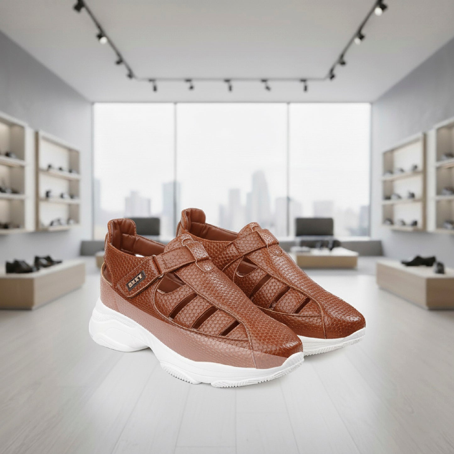 Bxxy's 3 Inch Height Increasing Elevator Sandals for Men